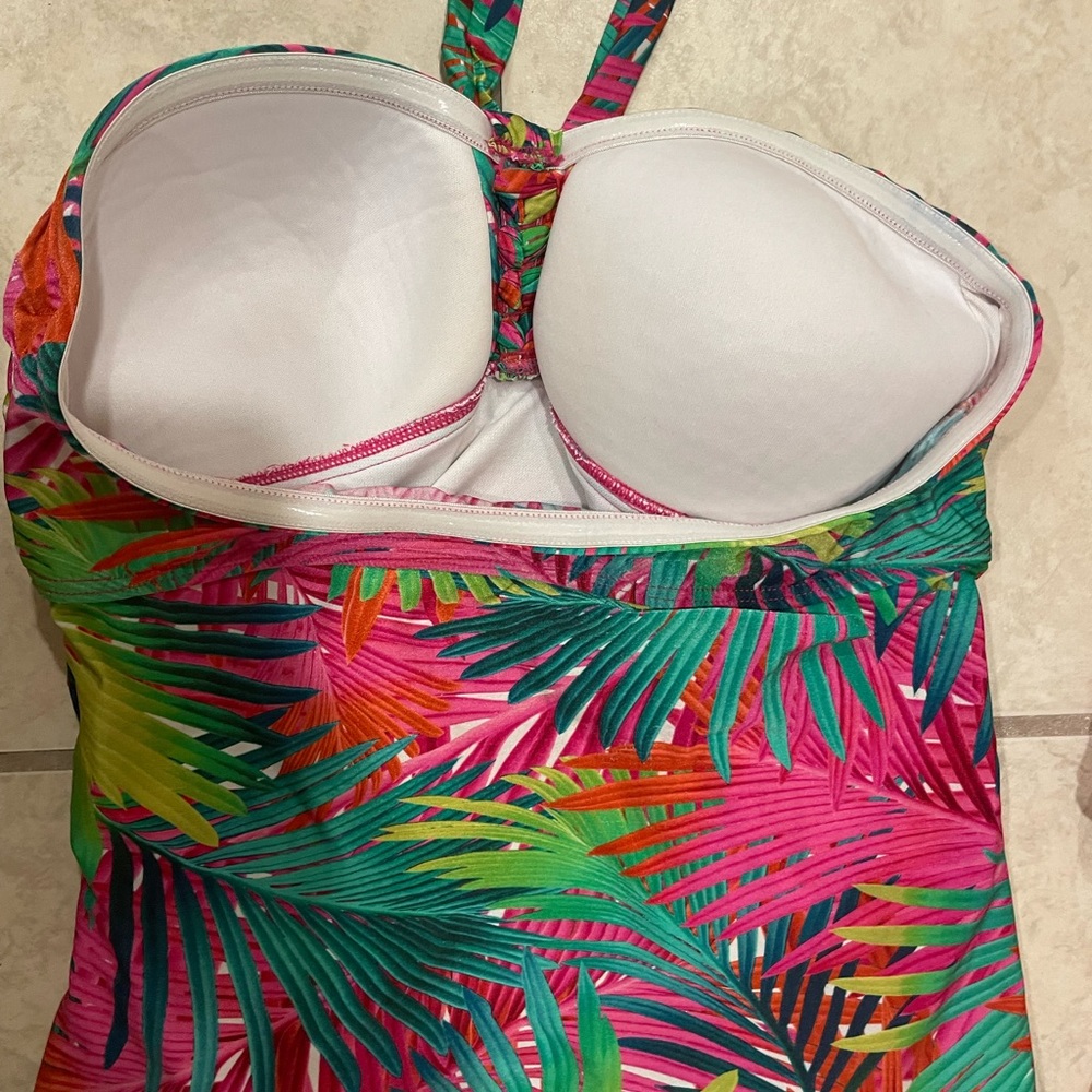 2Bamboo Tropical Tankini I’m gorgeous colors Medium - Picture 9 of 9